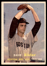 1957 Topps #56 DAVE SISLER  RC  Boston Red Sox  EX-EX+