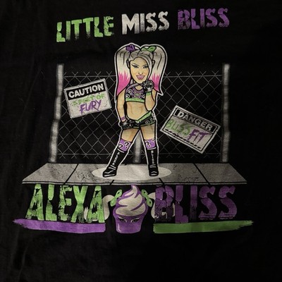 WWE Alexa Bliss Little Miss Bliss Size XL Cartoon Shirt Rare Free Ship