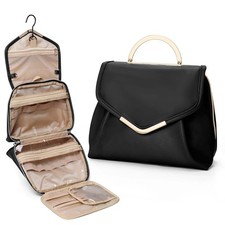 Waterproof toilet bag, cosmetic bag storage bag, toilet bag with hook, travel ba