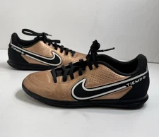 Nike Mens Tiempo Size 5 Indoor Soccer Shoes Copper Turf Cleats DA1189-810 Bronze