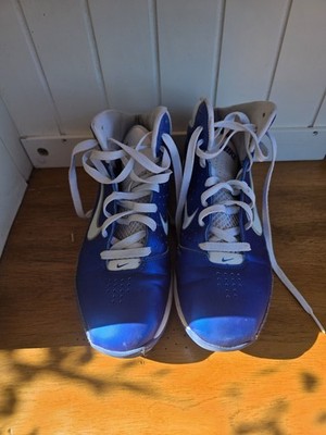 Nike Air Max Hyped Sz 12 Basketball Shoe Blue White 407705-400