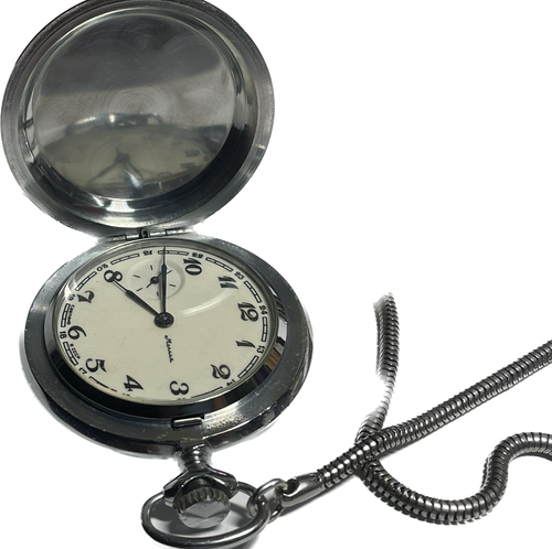 MOLNIJA Orologio da taschino originale 18 gioiello orologio da taschino 3602 mech - Foto 3 di 10