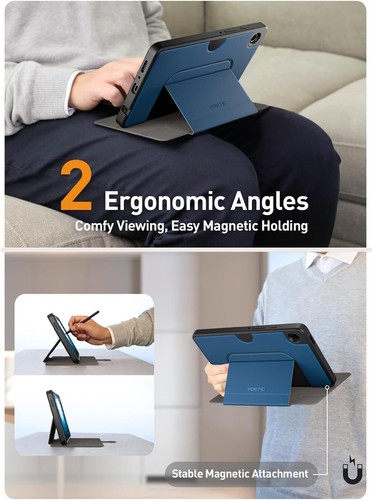 For Samsung Galaxy Tab A9 A9 Plus Case Poetic Magnetic Fidget Stand Folio Cover - Picture 9 of 49