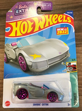 Hot Wheels Barbie Extra 134 HW '22 Tooned 5/5 Silver VHTF 