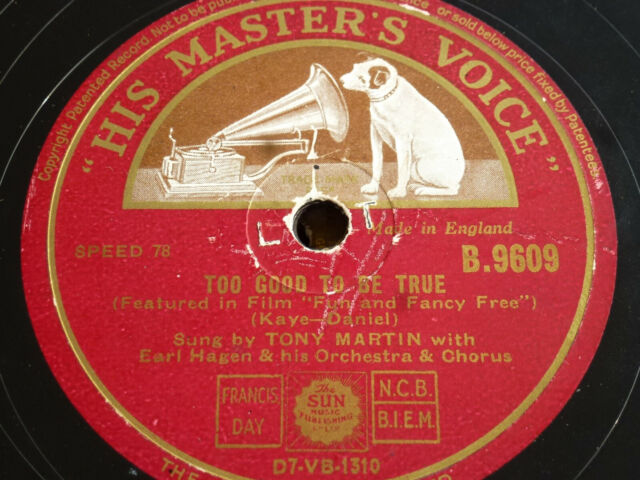 Tony Matrin LAZY COUNTRYSIDE His Masters V. Schellackplatte Grammophon 78rpm++