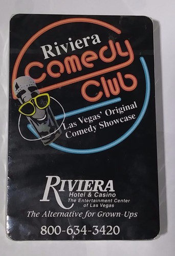 Nueva baraja Riviera Hotel Comedy Club recuerdo cartas de juego Las Vegas Nevada NV - Imagen 3 de 10