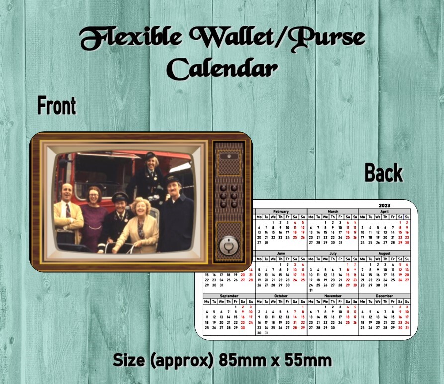 1970s RETRO TV SHOWSWALLET/PURSE FLEXIBLE 2024 CALENDAR CREDIT CARD SIZE |  eBay