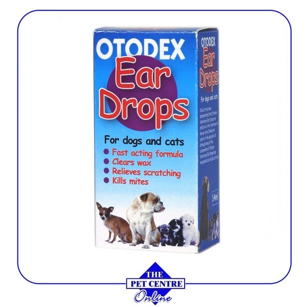 Otodex Veterinary Ear Drops for Dog Cat Pet Cleaner Relief Wax Mites 14