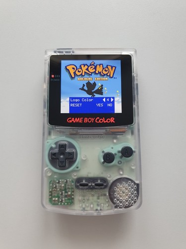 Gameboy Color GBC Amoled Oled | Clear Transparent | Retro LCD XL IPS MOD Display - Afbeelding 2 van 8