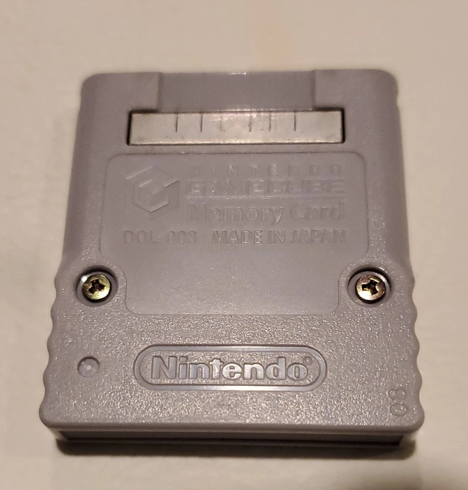 Original Oficial Animal Crossing Pegatina Nintendo Gamecube Tarjeta de Memoria 59 DOL-008 Foto 3 de 3