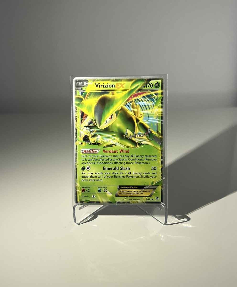 Virizion EX 2014 9/101 World Championship Signed Pokémon Trading