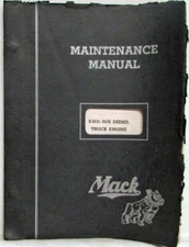 1941 Mack ENDM-605 Diesel Truck Engine Maintenance Shop Manual