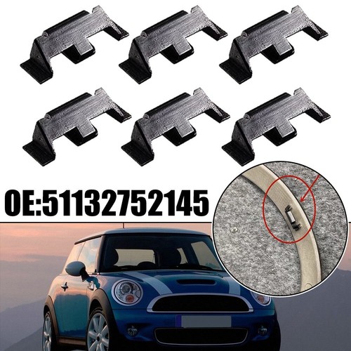 6pcs Headlight Trim Ring Clips for Mini For Cooper R55 R56 R57 R58 R59 R60 F56 - Picture 2 of 7