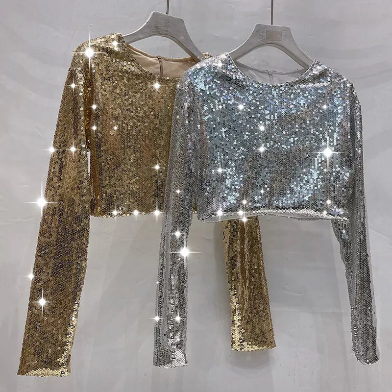 SEQUIN CROP TOP – Bedazzled Boutique