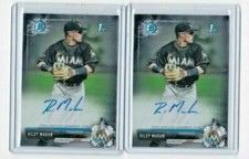 (2X) 2017 Bowman Chrome Draft Autographs RILEY MAHAN (RC) #CDA-RM [Mint]