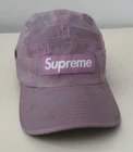 Casquette de camp camouflage SS22 Supreme Broken violet nylon chapeau boîte logo ripstop 