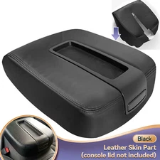 For Chevy GMC 2007-2014 Armrest Box Cover Center Console PU Leather Skin Cushion