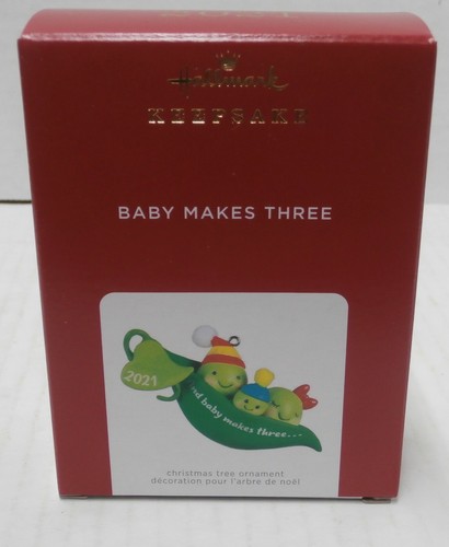 Hallmark 2021 Ornamento Bebé Hace Tres Guisantes Nuevos en una Cápsula - b4 - Imagen 2 de 5