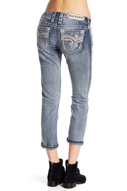 Rock Revival Betty SKINNY Crop 