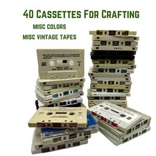 Craft Tapes, Cassette Tapes Lot, Crafts, Party Decor, Misc Colors, Cassette Lot