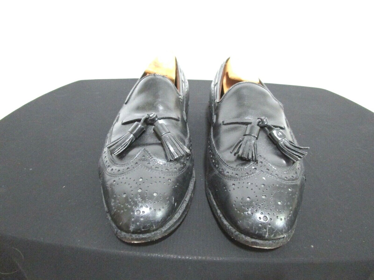 Allen Edmonds size 10 Manchester Black Leather Tassel Wingtip Loafers Allen Edmonds NEW MANCHESTER BLACK Leather TASSEL Loafer  main image 3
