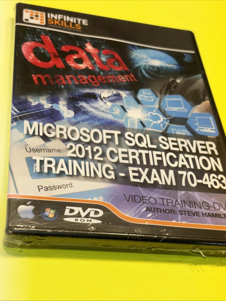 HABILIDADES INFINITAS: SERVIDOR SQL 2012 ENTRENAMIENTO VIDEO DVD gestión de datos ¡Envío rápido!! Foto 2 de 4