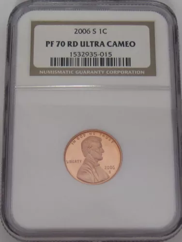 2006-S Lincoln Memorial Cent NGC PF70 RED ULTRA CAMEO - Perfect GEM GRADED PROOF