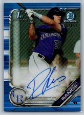 Roberto Ramos #CPA-RR Auto 2019 1st Bowman Chrome Blue Refractor /150