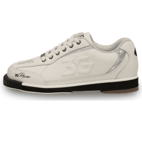 3G Mens Racer White Holo Right Hand Bowling Shoes - 第 1/3 張圖片
