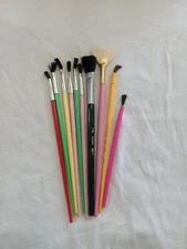 Vintage Paint Brushes Lot Of 10 Decent Usable Condition Very Nice Many Brands