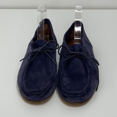 Lucky Brand Mens Suede Leather Blue Chukka Boots Shoes 