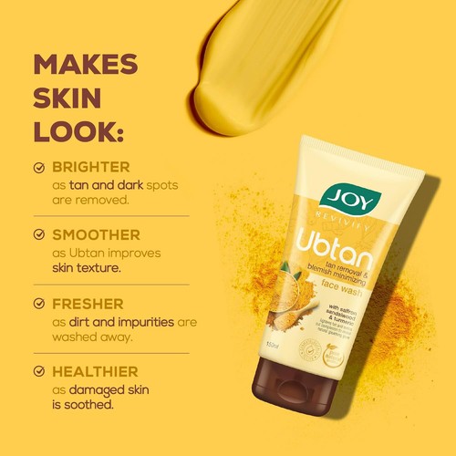 Joy De Tan Ubtan Face Wash - Removes Tan, Dirt & Blemishes For a Naturally - Picture 5 of 8