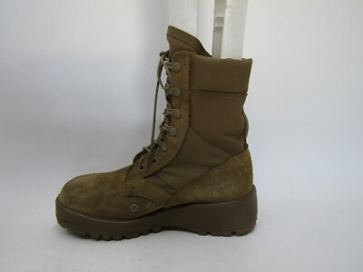 Mens Size 5.5 W Tan Suede Laces Tatical Military Combat  display picture 1