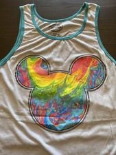 Disney Mickey Mouse Tie Dye Summer Tank Top Size Large