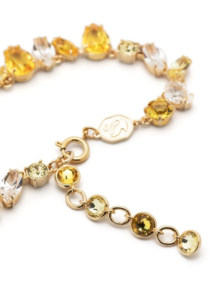 SWAROVSKI　Gemaネックレス　イエロー Gema ネックレス, ミックスカット, イエロー, ゴールドトーン