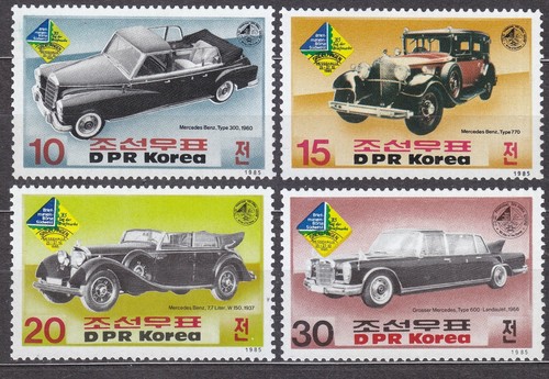 KOREA Pn. 1985 SC#2526/29 MNH** set, Stamp Bourse in Germany. Mercedes Benz. - 第 1/1 張圖片