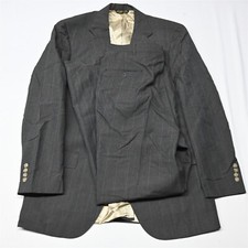 Vtg Raquet Club 42L 34x32 Brown Stripe USA Made Mens Sport Jacket Pants Suit