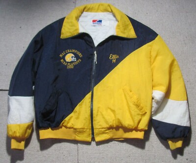 1992 Lycoming Football White Blue Jacket XXL NCAA Division MAC