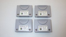 Nintendo64 / N64  x4 Controller pak NUS-004 / TESTED