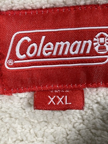Coleman Thermal Fleece Lined Shirt Men Sz XXL LS Gray Warm Outdoor Snap pocket - Picture 3 of 6