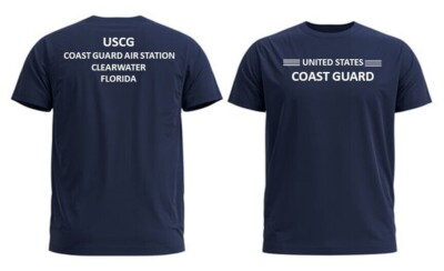 CLEARWATER COAST GUARD AIR STATION* FL *2-SIDED PERFORMANCE POLYESTER SHIRT