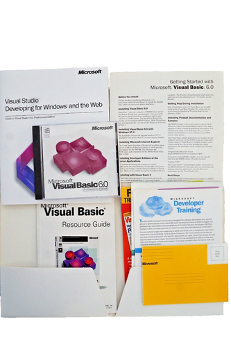 Microsoft Visual Basic 6.0 Professional 6 PRO FULLVER Works n Windows 95 ~ 11 #2 - Picture 2 of 5