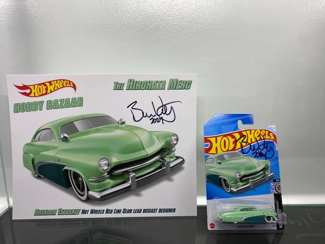Hot Wheels Hirohata Merc HOBBY BAZAAR BRENDON VETUSKEY RED Hot Wheels Hirohata Merc HOBBY BAZAAR BRENDON VETUSKEY RED