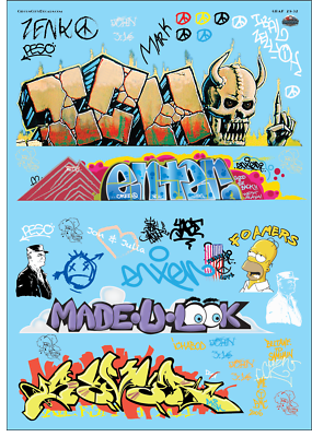 #ad Railroad Graffiti G Scale Decal Set $18.87