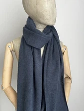 Pure cashmere scarf wrap 100% cashmere neck warmer color Avio Mel