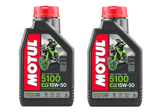 Motul 5100 4T 15W-50 15w50 4 Stroke Motorcycle Engine Oil - 2 Litre Bottles