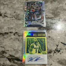 Will Barton 2020-21 Flux SILVER HOLO Auto #FLS-WBA Autograph Denver NUGGETS + ex