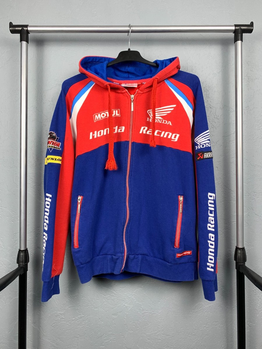 Honda Racing Team Vintage Mens Zip Hoodie Size S | eBay