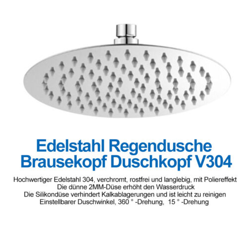 PROFI KOPFBRAUSE REGENDUSCHE REGENBRAUSE BRAUSEKOPF DUSCHKOPF EDELSTAHL POLIERT - Bild 26 von 32