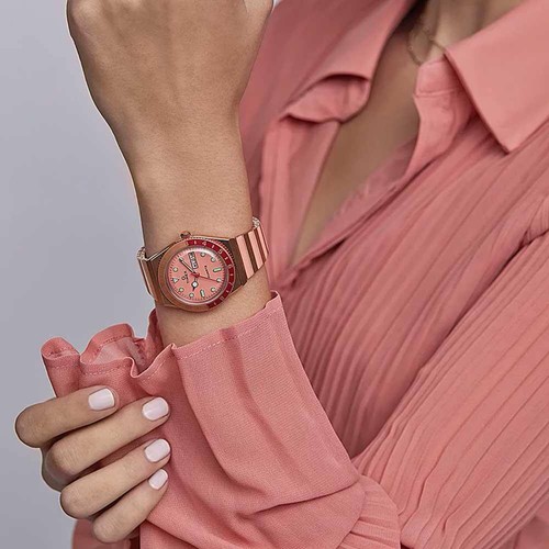 Timex Damenuhr Q Malibu Quarz rosa Zifferblatt Erweiterungsarmband TW2V38600 - Bild 6 von 6